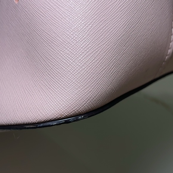 Michael Kors Light Pink Tote with Cutout Gold Accents - Picture 15 of 16